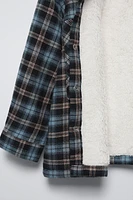 FLEECE PLAID OVERSHIRT