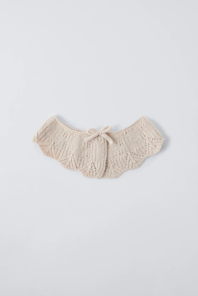 OPENWORK KNIT COLLAR