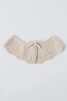 OPENWORK KNIT COLLAR