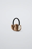 EMBROIDERED BEAVER EAR MUFFS