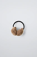 EMBROIDERED BEAVER EAR MUFFS