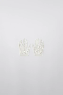 SKELETON PRINCESS COSTUME TULLE GLOVES