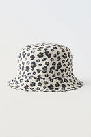 ANIMAL PRINT BUCKET HAT