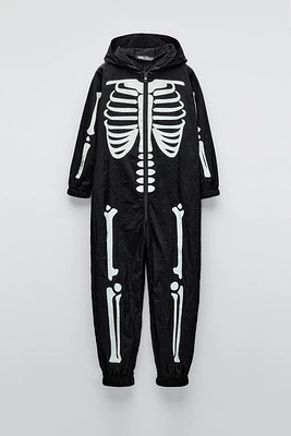 SKELETON COSTUME JUMPSUIT