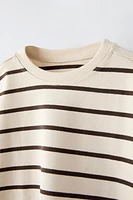 STRIPED T-SHIRT WITH LABEL