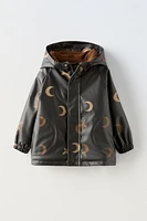 WATER REPELLENT LINED MOON RAINCOAT