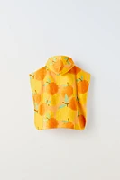 4-5 YEARS/ FRUIT TOWEL PONCHO