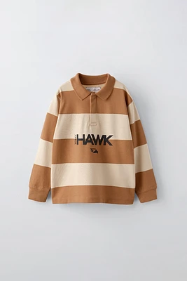 HEAVY JERSEY TONY HAWK ™ STRIPED POLO SHIRT