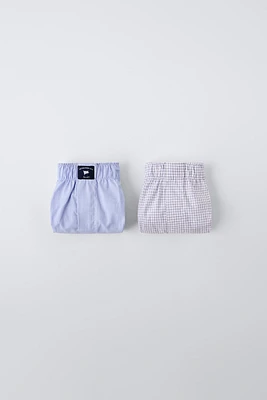 6-14 YEARS/ TWO-PACK OF BOXERS