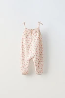 FLORAL OVERALLS WITH STRAPS