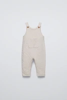 TEXTURED POCKET OVERALLS