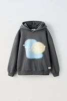 WASHED HOODIE SWEATSHIRT