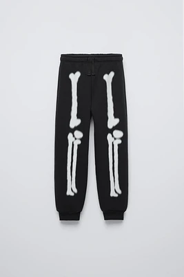 SKELETON BONE PRINT PANTS