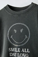 SMILEYWORLD ® RHINESTONE T-SHIRT