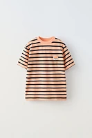 PATCH STRIPED T-SHIRT