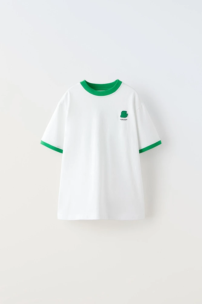 PIPED PATCH T-SHIRT