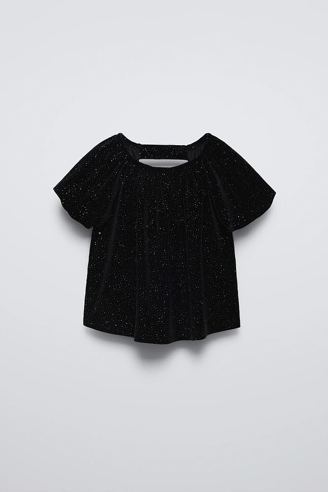 SPARKLY VELVET TOP