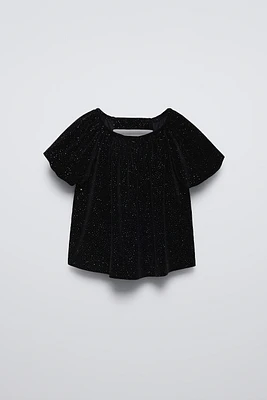 SPARKLY VELVET TOP