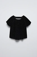 SPARKLY VELVET TOP