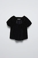 SPARKLY VELVET TOP