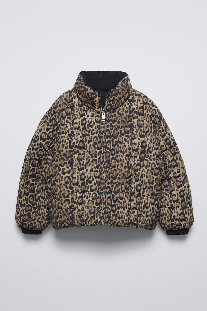 ANIMAL PRINT REVERSIBLE JACKET