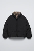 ANIMAL PRINT REVERSIBLE JACKET