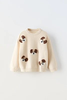 KNIT DOG SWEATER