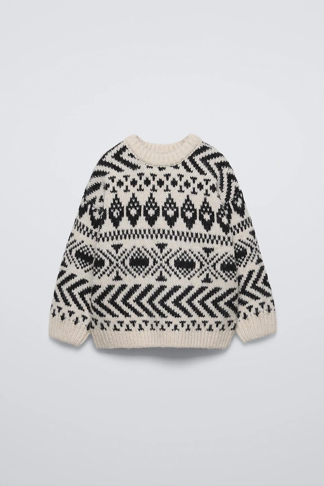 KNIT JACQUARD SWEATER