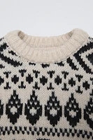 KNIT JACQUARD SWEATER