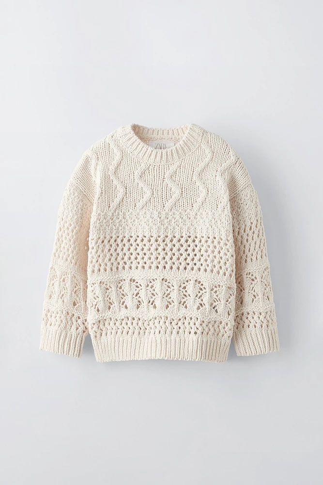 STRUCTURED CHENILLE SWEATER