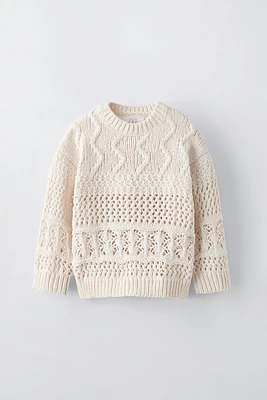 STRUCTURED CHENILLE SWEATER