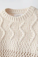 STRUCTURED CHENILLE SWEATER