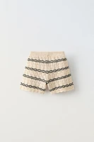 CROCHET KNIT SHORTS