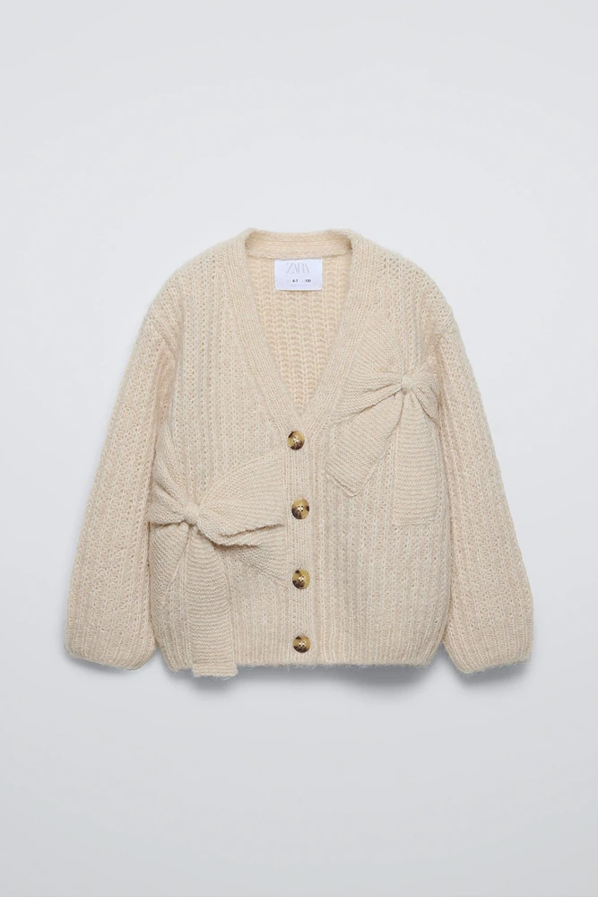 BOWS KNIT CARDIGAN