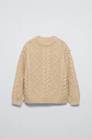 CABLE KNIT SWEATER