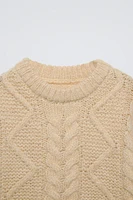 CABLE KNIT SWEATER