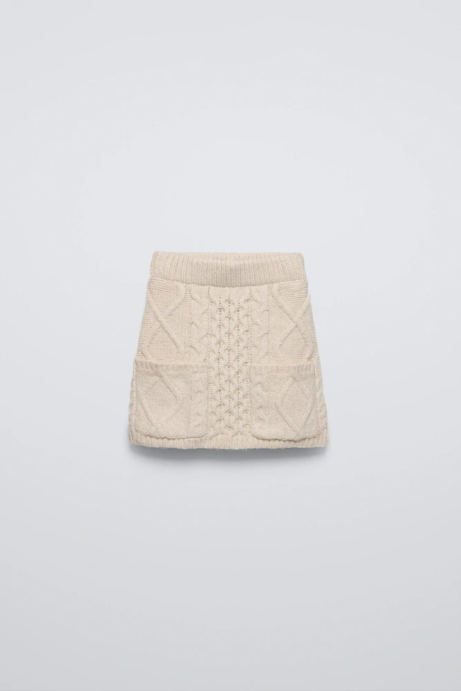 CABLE KNIT SKIRT