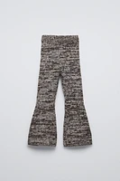 FLARED KNIT PANTS