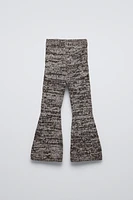 FLARED KNIT PANTS