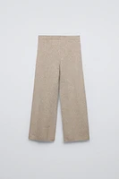 SPARKLY KNIT CULOTTE PANTS