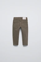 REGULAR FIT TWILL PANTS