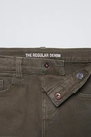 REGULAR FIT TWILL PANTS