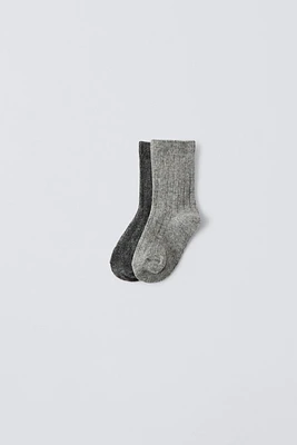 TWO-PACK OF KNIT SOCKS