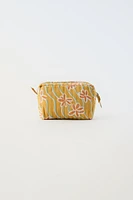 BOHO PRINT QUILTED TOILETRY BAG