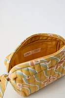 BOHO PRINT QUILTED TOILETRY BAG