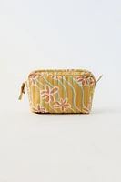 BOHO PRINT QUILTED TOILETRY BAG