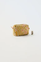 BOHO PRINT QUILTED TOILETRY BAG