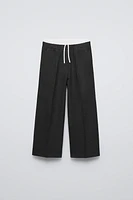 DOUBLE WAISTBAND PANTS