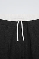 DOUBLE WAISTBAND PANTS