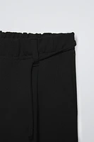 ELASTICATED BELT PANTS